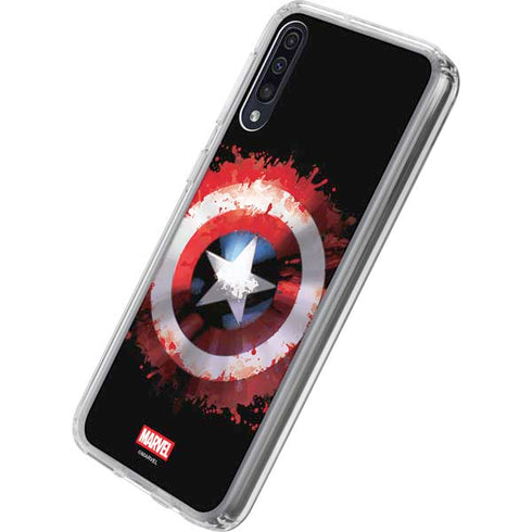 Marvel Captain America Star Shield Galaxy A50 Clear Case
